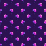 St. Patrick`s day even clover pattern on deep purple stock illustration St. Patrick`s day even clover pattern on deep purple stock illustration