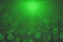 St. Patrick`s Day green Shamrock Leaves background. Patrick`s Day backdrop with growing clover leaf extreme close-up royalty free illustration St. Patrick`s Day green Shamrock Leaves background. Patrick`s Day backdrop with growing clover leaf extreme close-up royalty free illustration