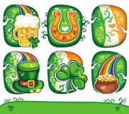 St. Patrick's Day icon set series 4. Set contains St. Patrick's Day symbols stock illustration St. Patrick's Day icon set series 4. Set contains St. Patrick's Day symbols stock illustration