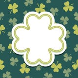 St Patricks Day card with shamrock text frame Royalty Free Stock Photo St Patricks Day card with shamrock text frame Royalty Free Stock Photo