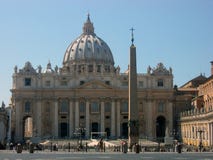 St. Peter`s Basilica in Vatican city royalty free stock photography St. Peter`s Basilica in Vatican city royalty free stock photography