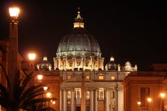 St. Peter S (Rome-Italy)Night Stock Images