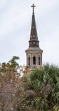 St Phillips Church Steeple in Charleston South Carolina stock foto St Phillips Church Steeple in Charleston South Carolina stock foto