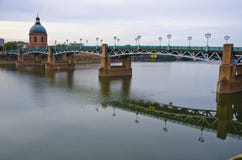 St. Pierre Bridge, Toulouse France Stock Image