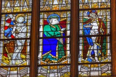 St Sebastian St Patrick witrażu święty Severin Paryż Francja obrazy royalty free St Sebastian St Patrick witrażu święty Severin Paryż Francja obrazy royalty free
