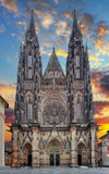 St. Vitus cathedral in Prague Castle in Prague stock image St. Vitus cathedral in Prague Castle in Prague stock image