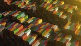 Stack of containers in a harbor, shipping at dockyard, logistic import and export, sunset light, seamless infinite loop stock illustration Stack of containers in a harbor, shipping at dockyard, logistic import and export, sunset light, seamless infinite loop stock illustration