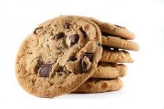 Stack cookies on isolated background Stack cookies on isolated background