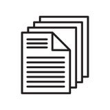 Stack icon vector isolated on white background, Stack sign , lin royalty free illustration Stack icon vector isolated on white background, Stack sign , lin royalty free illustration