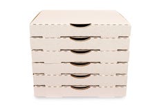 Stack Of Plain White Pizza Boxes, Isolated Royalty Free Stock Photos Stack Of Plain White Pizza Boxes, Isolated Royalty Free Stock Photos