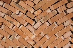 Stack of red bricks as a background or texture. stock photography Stack of red bricks as a background or texture. stock photography
