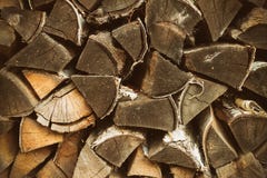 Stacked firewood royalty free stock photography Stacked firewood royalty free stock photography