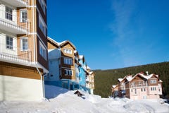 stadPec-fröskida Snezkou i vinter med snö, Snezka montering, Krkonose jätte- berg, Tjeckien arkivbilder stadPec-fröskida Snezkou i vinter med snö, Snezka montering, Krkonose jätte- berg, Tjeckien arkivbilder