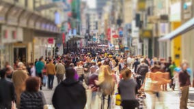 Stadt-Fußgängerverkehrs-Zeitspanne Brüssel stock footage Stadt-Fußgängerverkehrs-Zeitspanne Brüssel stock footage