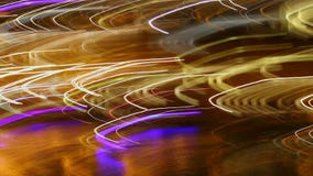 Stadtneonlichter, lange Belichtungslichtspuren, Nachtdiscopartei stock video Stadtneonlichter, lange Belichtungslichtspuren, Nachtdiscopartei stock video