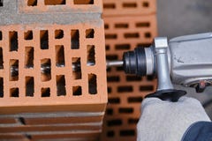 Stage of installation of a chemical anchor stock photo Stage of installation of a chemical anchor stock photo