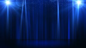 Stage with Spot Lighting, Empty Scene for Show, Award Ceremony or  Advertising on the Dark Blue Background. Looped Motion Stock Footage -  Video of dark, lamp: 137027414