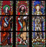 Stained Glass in Brussels Sablon Church - Saints Colette, John t