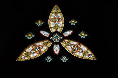 Stained Glass In Church Royalty Free Stock Photos