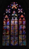 Stained glass window in the church stock photography Stained glass window in the church stock photography