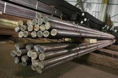 Stainless steel pipes deposited in stacks stock images Stainless steel pipes deposited in stacks stock images