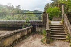 Staircase in an abandoned Green Park royalty free stock photography Staircase in an abandoned Green Park royalty free stock photography
