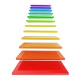 Staircase ladder made of rainbow colored steps stock illustration Staircase ladder made of rainbow colored steps stock illustration