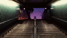 Stairway to purple stock images Stairway to purple stock images