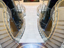 Classy house - Banister stock photo. Image of hallway ...