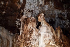 KEBUMEN - This stalagmite is shaped like a pair of brides