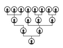 Stamboom, stamboom of voorgeslachtgrafiekmalplaatje De pictogrammen infographic avatars van de familie genealogische boom portret vector illustratie Stamboom, stamboom of voorgeslachtgrafiekmalplaatje De pictogrammen infographic avatars van de familie genealogische boom portret vector illustratie