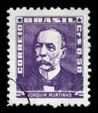 Stamp printed in Brazil, shows portrait of Joaquim Murtinho royalty free stock images Stamp printed in Brazil, shows portrait of Joaquim Murtinho royalty free stock images