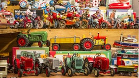 Stand of toys in strasbourg stock photography Stand of toys in strasbourg stock photography