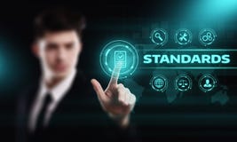 Standard Quality Control Certification Assurance Guarantee Internet Business Technology Concept