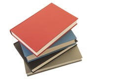 Staple of books seen from an high angle view isolated on a white background Royalty Free Stock Photo Staple of books seen from an high angle view isolated on a white background Royalty Free Stock Photo