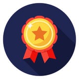 Star badge icon in flat design. royalty free illustration Star badge icon in flat design. royalty free illustration