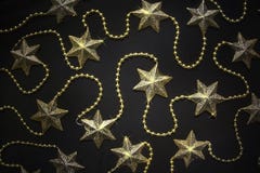 Star Decorations Background Stock Photo