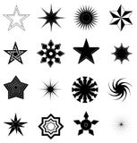 Star icons set Royalty Free Stock Photography Star icons set Royalty Free Stock Photography