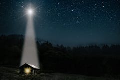 Star Indicates The Christmas Of Jesus Christ Royalty Free Stock Images