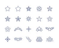 Star line icons. Premium sparkle symbols set, falling shooting stars favorite or like icon, premium quality. Vector star vector illustration Star line icons. Premium sparkle symbols set, falling shooting stars favorite or like icon, premium quality. Vector star vector illustration