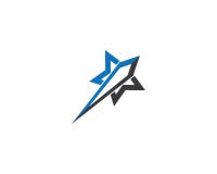 Star logo template illustration design royalty free illustration Star logo template illustration design royalty free illustration