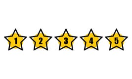 Star rating minimal design black line. 5 star rate icon. Feedback concept. Evaluation system. Positive review. royalty free illustration Star rating minimal design black line. 5 star rate icon. Feedback concept. Evaluation system. Positive review. royalty free illustration
