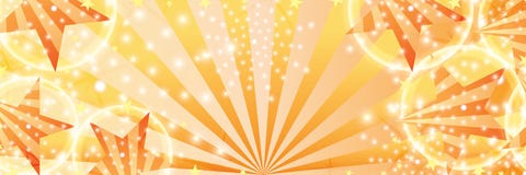 Star side ray orange banner effect vector illustration Star side ray orange banner effect vector illustration