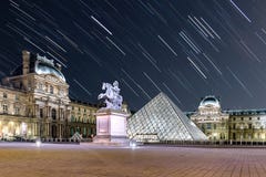 Star Trail at The Louvre