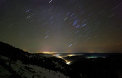 Star Trail Night Sky Stock Image Star Trail Night Sky Stock Image