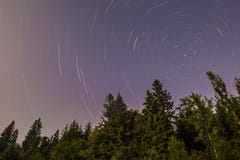 Star trails stock image