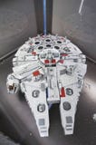 Star Wars-Valkmillennium, door Lego blokken wordt gemaakt dat royalty-vrije stock afbeeldingen Star Wars-Valkmillennium, door Lego blokken wordt gemaakt dat royalty-vrije stock afbeeldingen