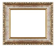 Stara antykwarska rama odizolowywający złota drewna dekoracyjny rzeźbiący stojak Fotografia Royalty Free Stara antykwarska rama odizolowywający złota drewna dekoracyjny rzeźbiący stojak Fotografia Royalty Free