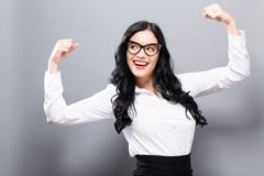 Starke junge Frau stockfoto Starke junge Frau stockfoto