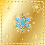 Stars of David and Gold oriental ornament Stock Image Stars of David and Gold oriental ornament Stock Image